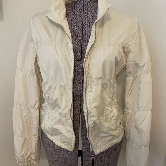 Authentic Prada lightweight off-white puffer jacket s - Picture 2 of 8